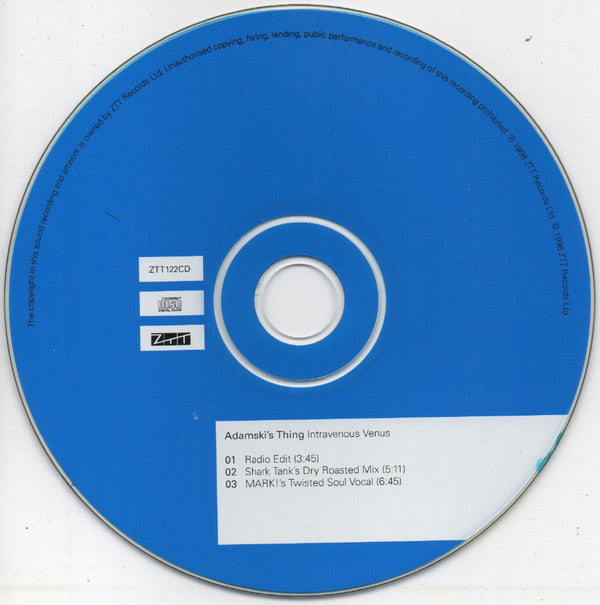 Adamski's Thing : Intravenous Venus (CD, Maxi, CD1)