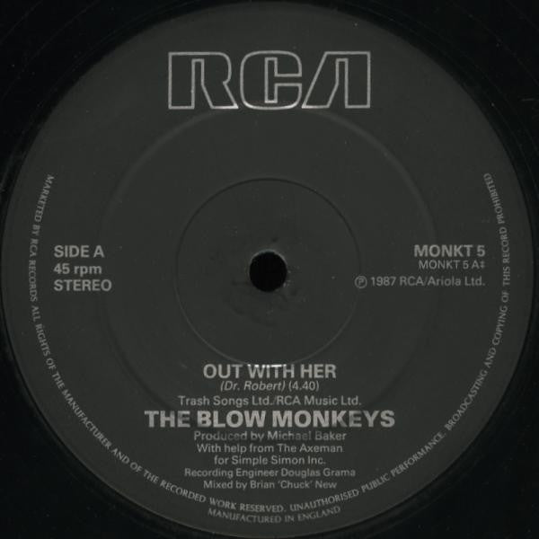 The Blow Monkeys : Out With Her (12", Single)