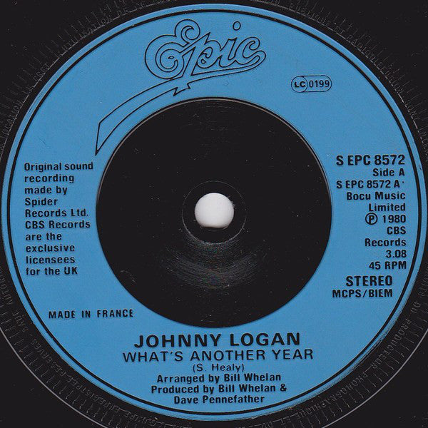 Johnny Logan : What's Another Year (7", Single, Inj)