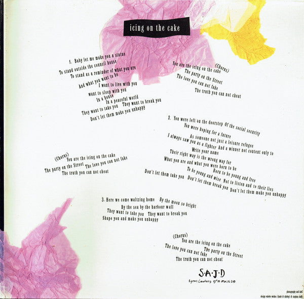 Stephen Tintin Duffy* : Icing On The Cake (12", Single, Ltd, Gat)