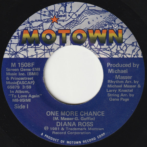 Diana Ross : One More Chance (7", Single)