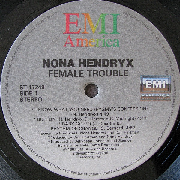 Nona Hendryx : Female Trouble (LP, Album)