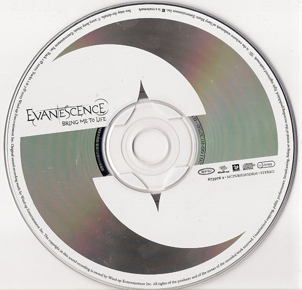 Evanescence : Bring Me To Life (CD, Single, Enh)