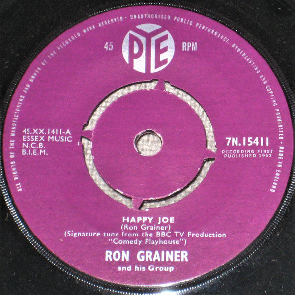 Ron Grainer & His Group : Happy Joe (7", Single, Mono)