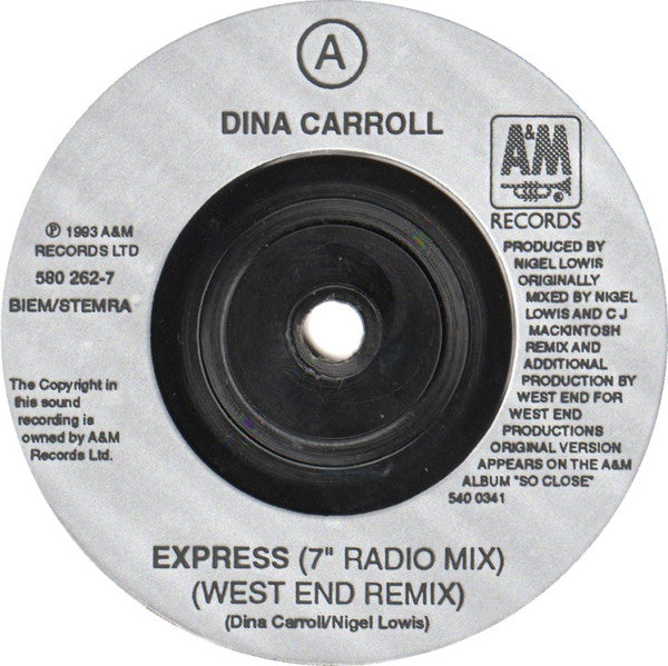 Dina Carroll : Express (7")