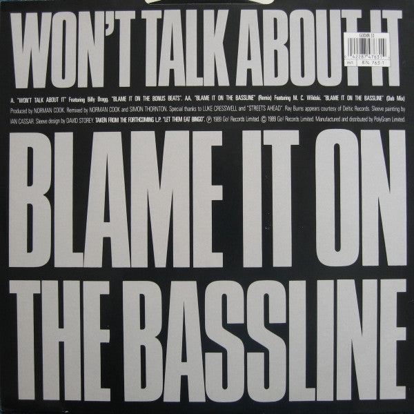 Norman Cook : Blame It On The Bassline (Remix) (12")