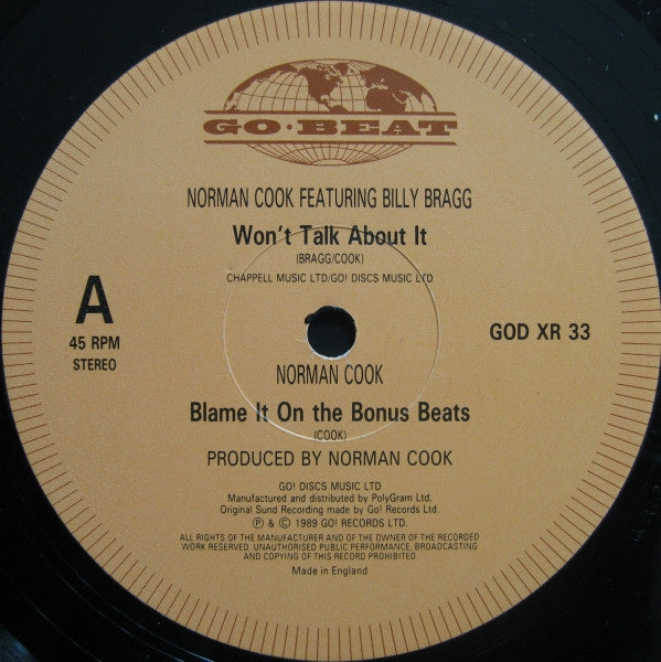 Norman Cook : Blame It On The Bassline (Remix) (12")