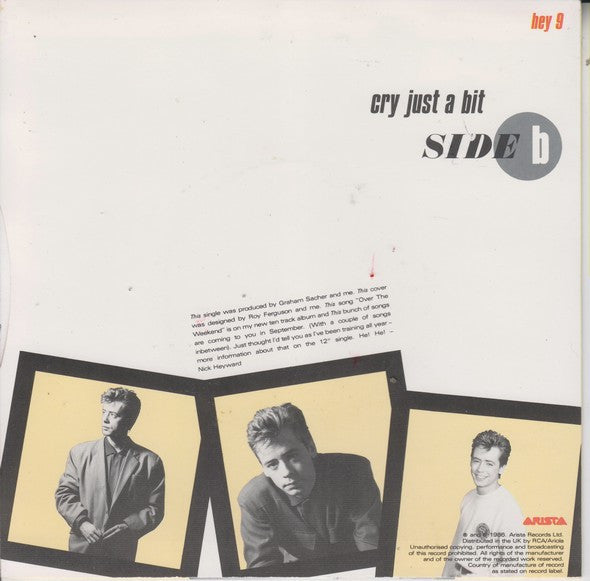 Nick Heyward : Over The Weekend... (7", Single)