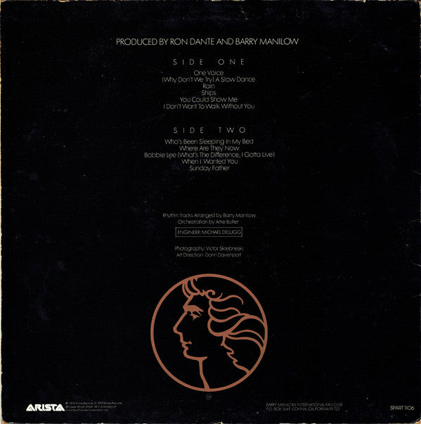 Barry Manilow : One Voice (LP, Album)
