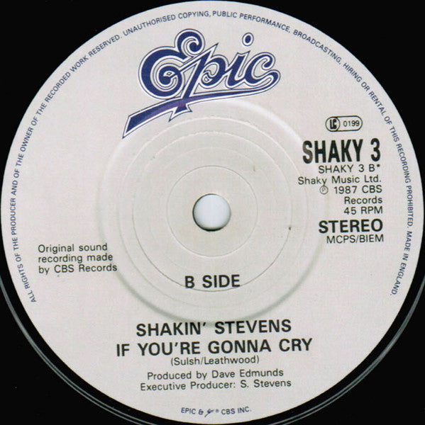 Shakin' Stevens : A Little Boogie Woogie (In The Back Of My Mind) (7", Single, Pap)