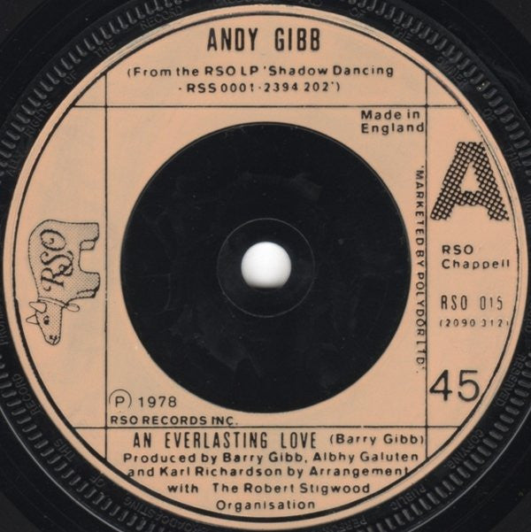 Andy Gibb : An Everlasting Love (7", Single, Pic)