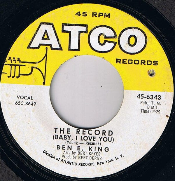 Ben E. King : The Way You Shake It / The Record (Baby, I Love You) (7", Single, Styrene, Bes)