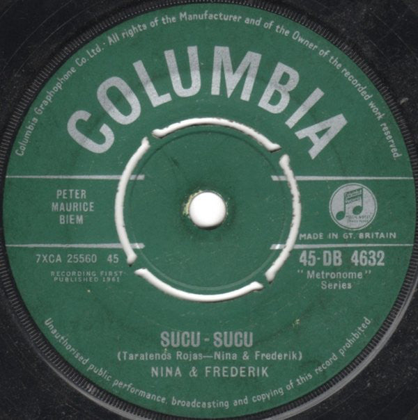Nina & Frederik : Sucu - Sucu (7", Single)
