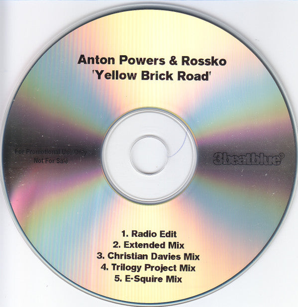 Anton Powers & Rossko : Yellow Brick Road (CDr, Single, Promo, Car)
