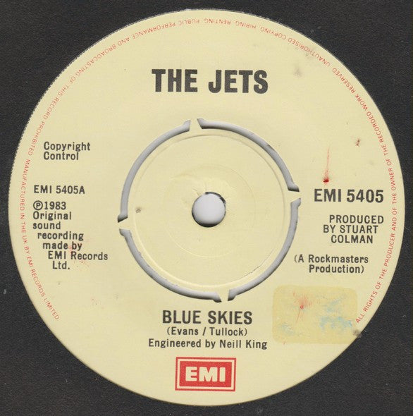 The Jets (2) : Blue Skies (7", Single)