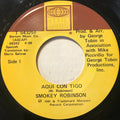 Smokey Robinson : Aqui Con Tigo / Being With You / Aqui Con Tigo (7")