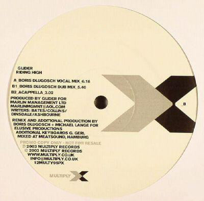 Glider : Riding High (Boris D'Lugosch Remixes) (12")