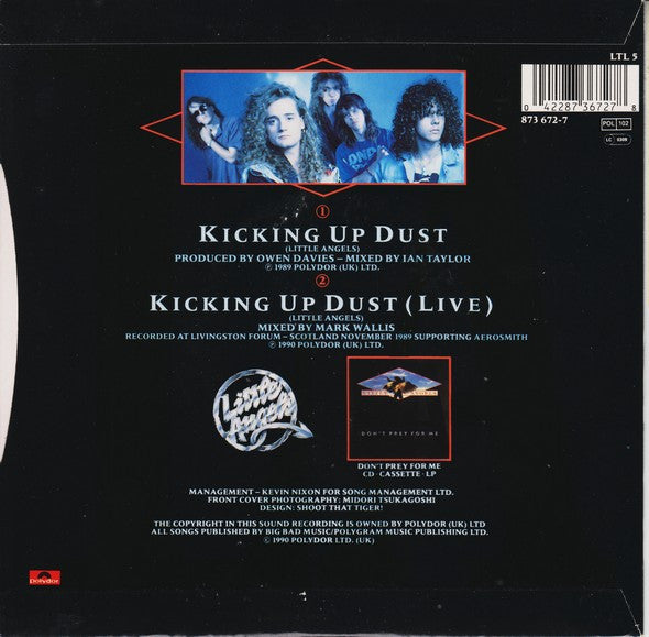 Little Angels : Kicking Up Dust (7", Single)
