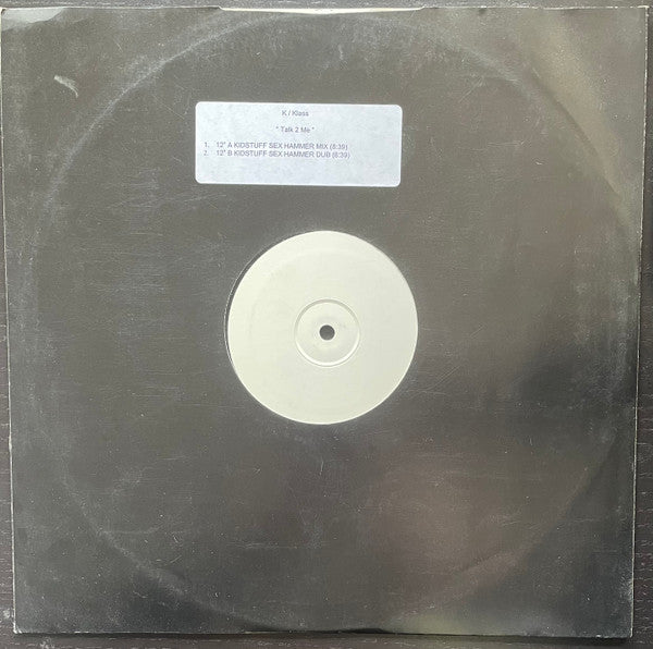 K-Klass : Talk 2 Me (12", Promo, W/Lbl)