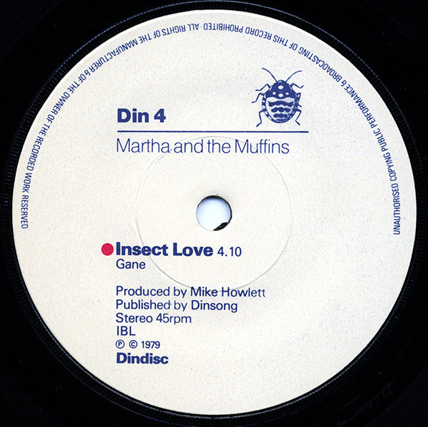 Martha And The Muffins : Insect Love (7", Single)