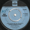 Don Fardon : (The Lament Of The Cherokee) Reservation Indian (7", Single)