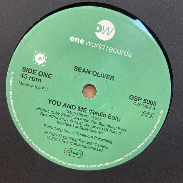Sean Oliver (2) : You And Me / Magic (7")