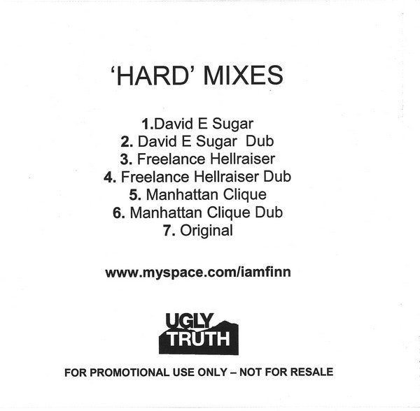 I Am Finn : 'Hard' Mixes (CDr, Single, Promo)