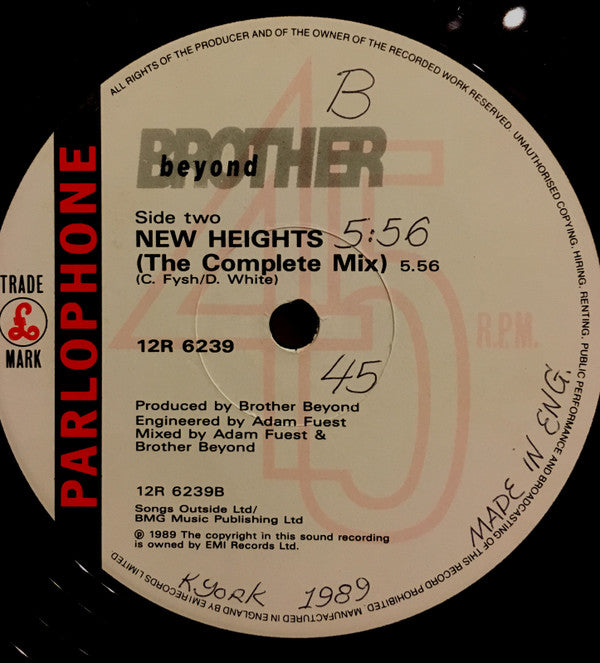 Brother Beyond : When Will I See You Again (12")