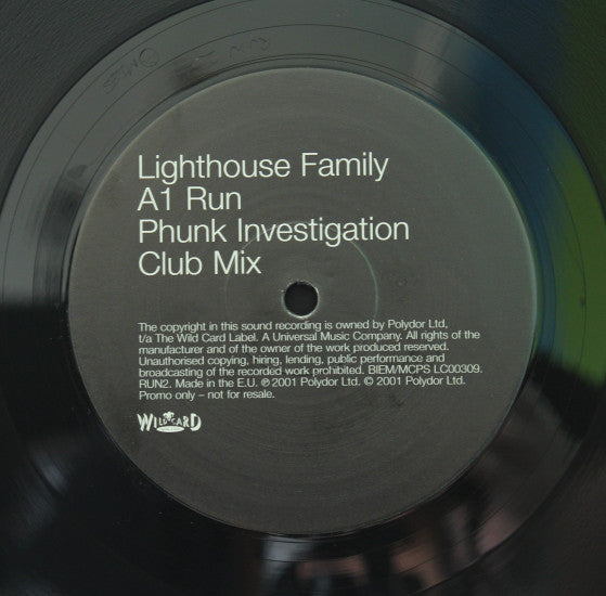 Lighthouse Family : Run (Phunk Investigation Mixes) (12", Promo)