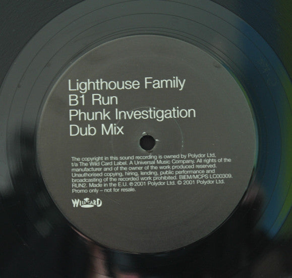 Lighthouse Family : Run (Phunk Investigation Mixes) (12", Promo)