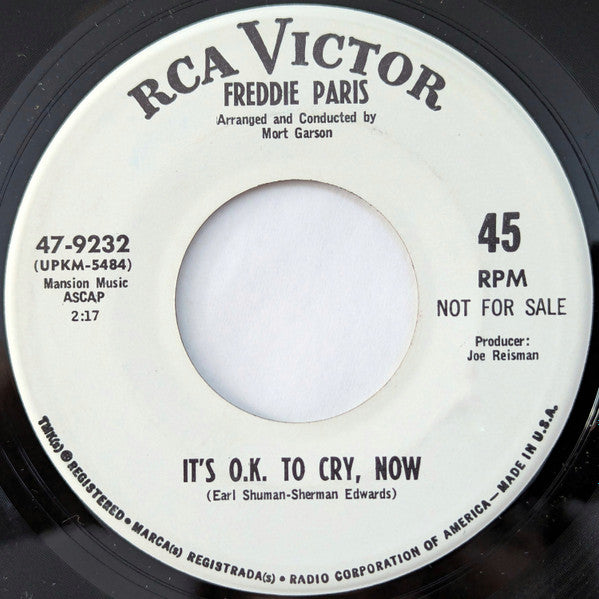 Fred Parris : Take Me As I Am (7", Single, Promo)