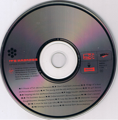 Madness : It's Madness: Sixteen Classic Tracks (CD, Comp, RE)