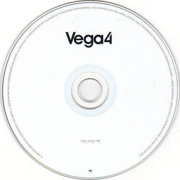 Vega 4 : You And Me (CD, Single, Promo, Car)