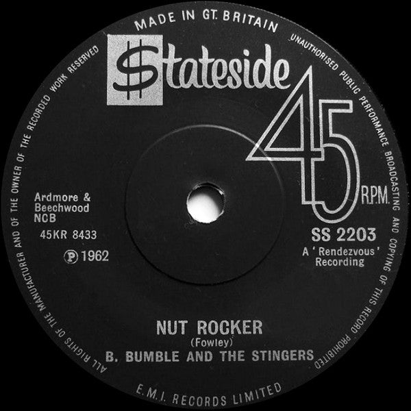 B. Bumble And The Stingers* : Nut Rocker (7", Single, Sol)