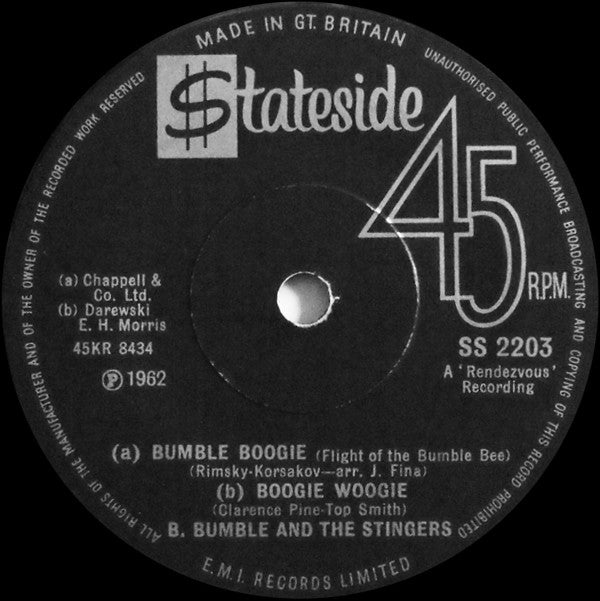B. Bumble And The Stingers* : Nut Rocker (7", Single, Sol)