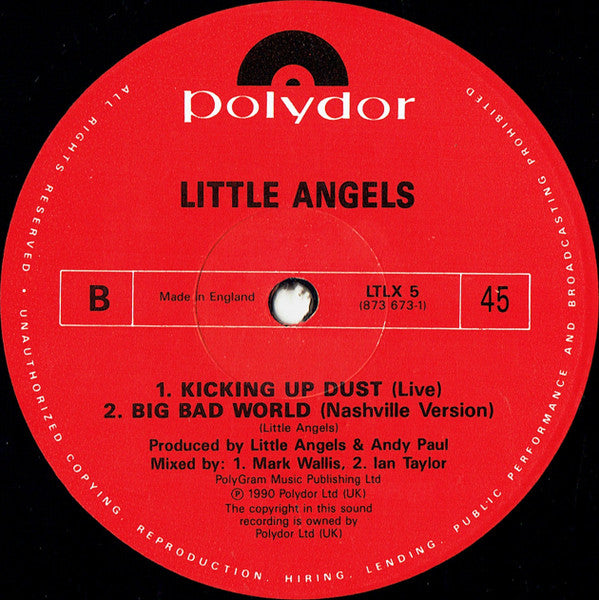 Little Angels : Kicking Up Dust (12", Single)