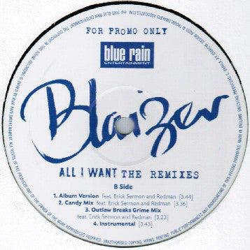 Christian Blaizer : All I Want (The Remixes) (12", Promo)