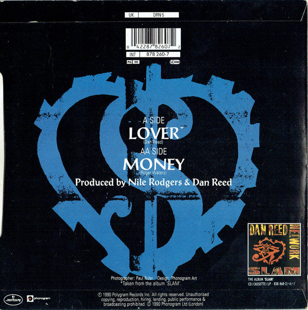 Dan Reed Network : Lover / Money (7", Single, Pap)