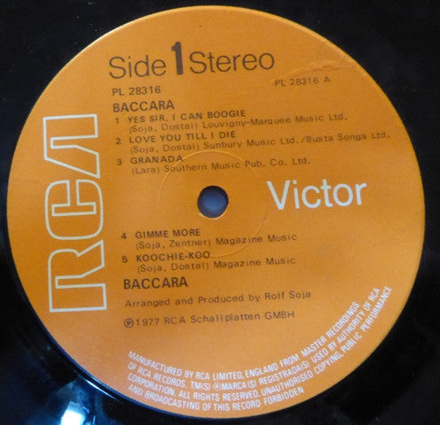 Baccara : Baccara (LP, Album)