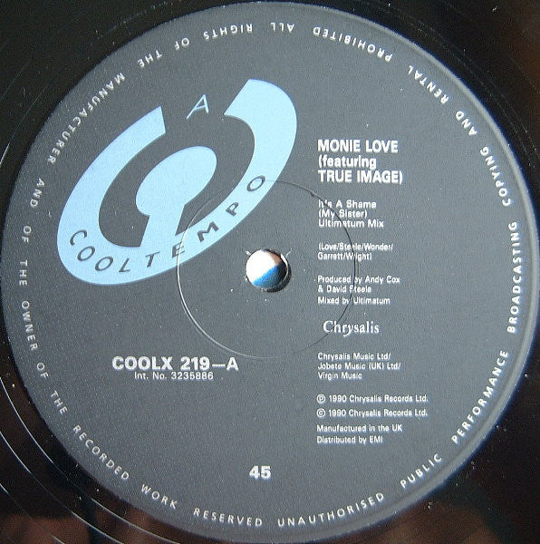 Monie Love Featuring True Image : It's A Shame (My Sister) (12")