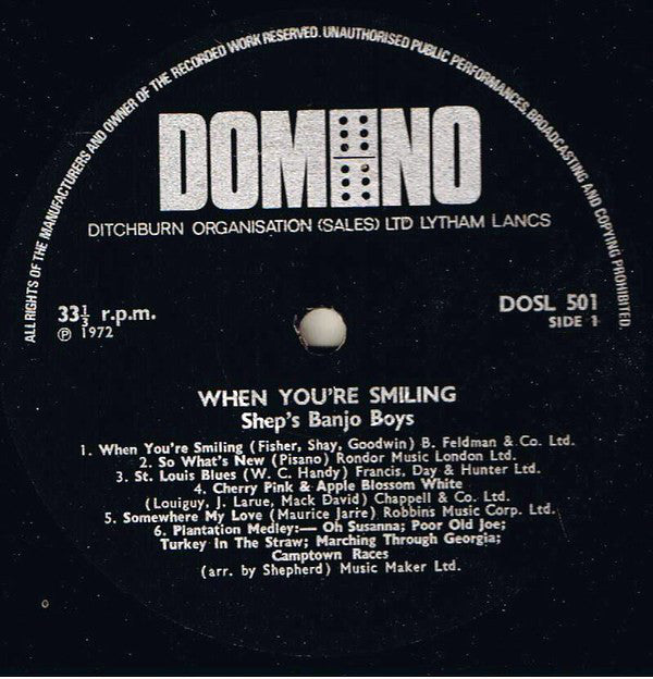 Shep's Banjo Boys* : When You're Smiling (LP, Album)