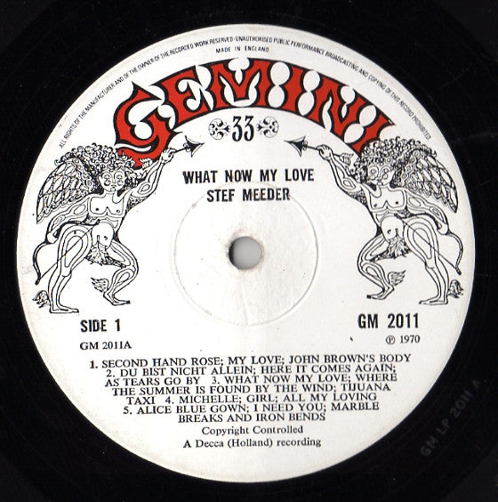 Stef Meeder : What Now My Love - Grand Hammond Medley (LP, Album, RP)