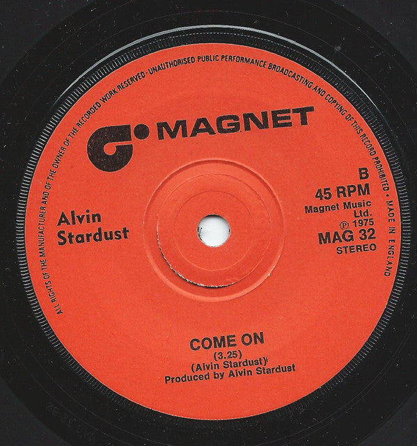 Alvin Stardust : Sweet Cheatin' Rita (7", Single, Sol)