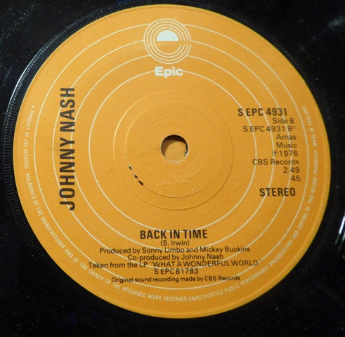 Johnny Nash : Birds Of A Feather (7", Single)