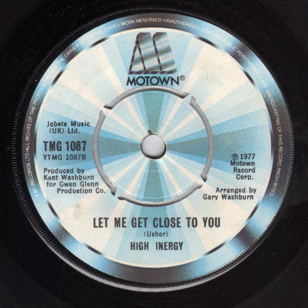 High Inergy : You Can't Turn Me Off (In The Middle Of Turning Me On) (7")