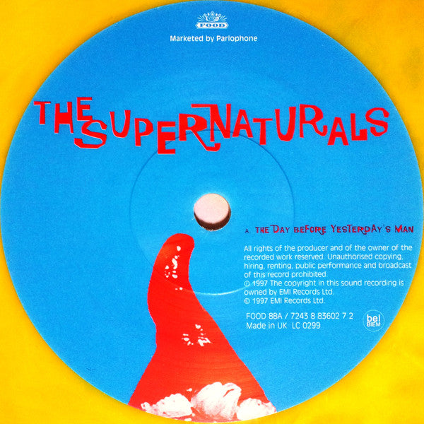 The Supernaturals : The Day Before Yesterday's Man (7", Single, Ltd, Yel)