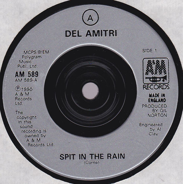 Del Amitri : Spit In The Rain (7", Single)
