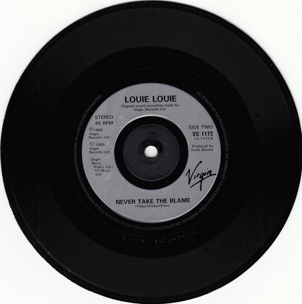 Louie Louie (7) : Cathy's Clown (7", Pap)