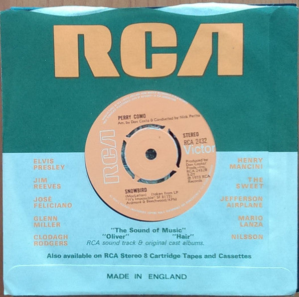 Perry Como : Walk Right Back (7", Single, Kno)