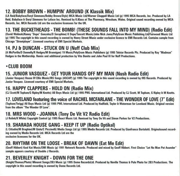 Various : Dance Boom 2 (CD, Comp)